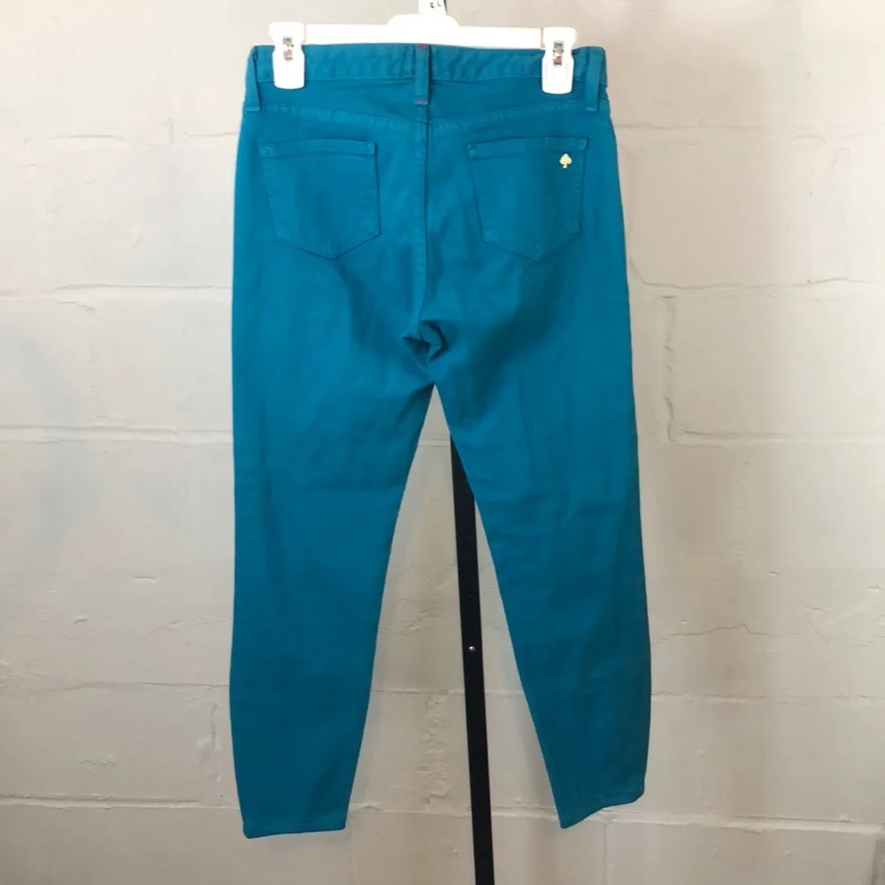 Kate Spade Broome Street Play Hooky Jeans Size 26 Turquoise Skinny #c37 - Picture 3 of 7